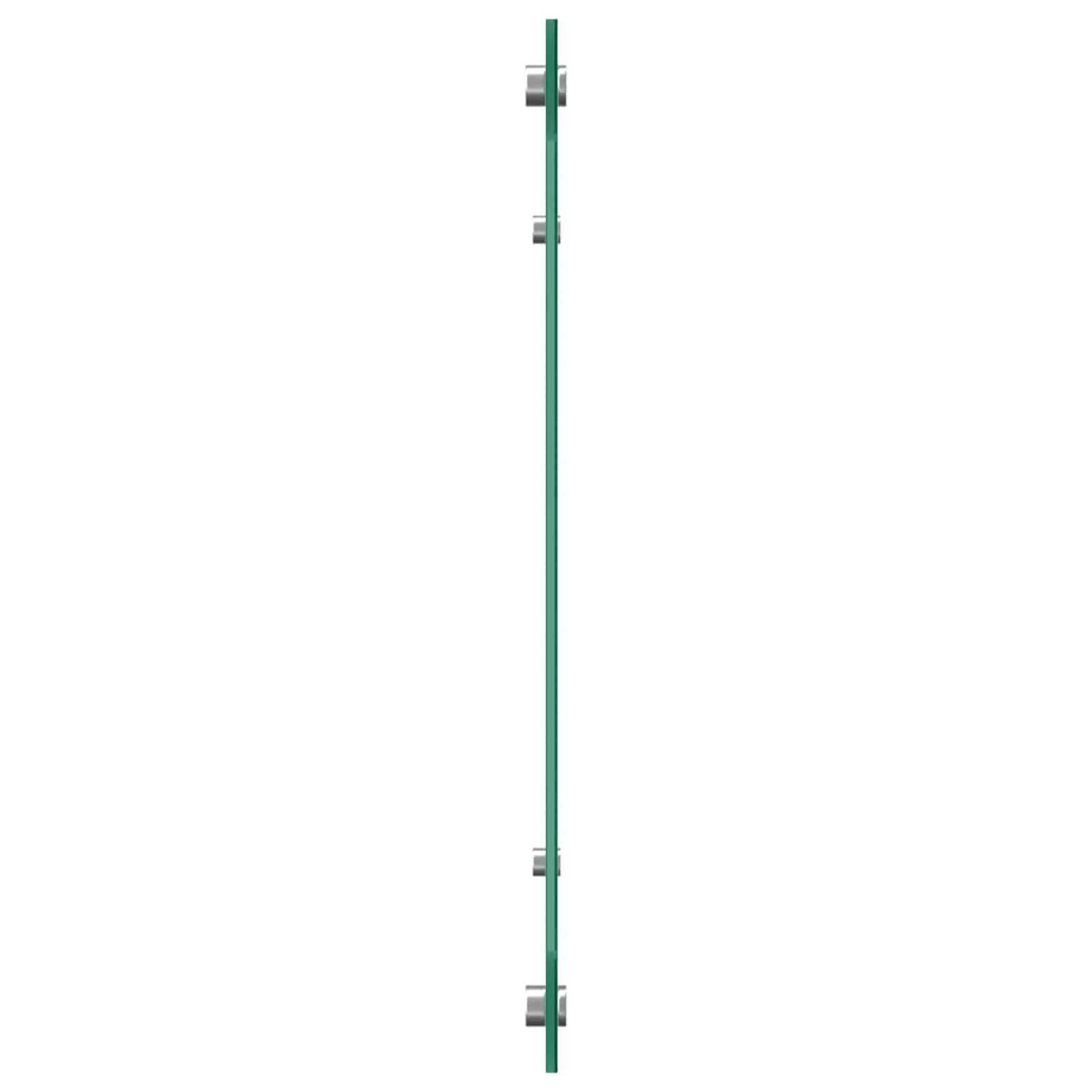 Kuhinjski zid Crna 110 x 40 cm Staklo otporno na udarce