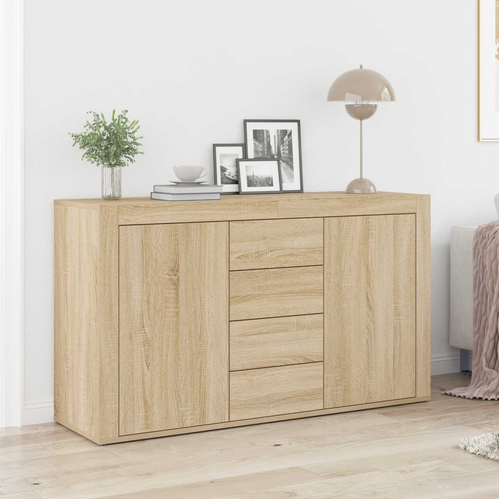 Kreveta Sonoma hrast 120 x 36 x 69 cm Konstruirano drvo