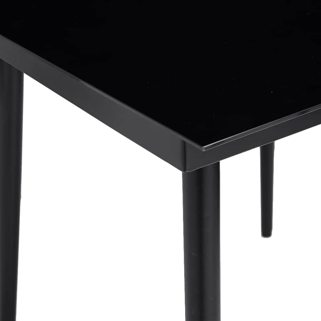 Vrtni blagovaonski set od 5 dijelova, smeđi, poliratan, staklo