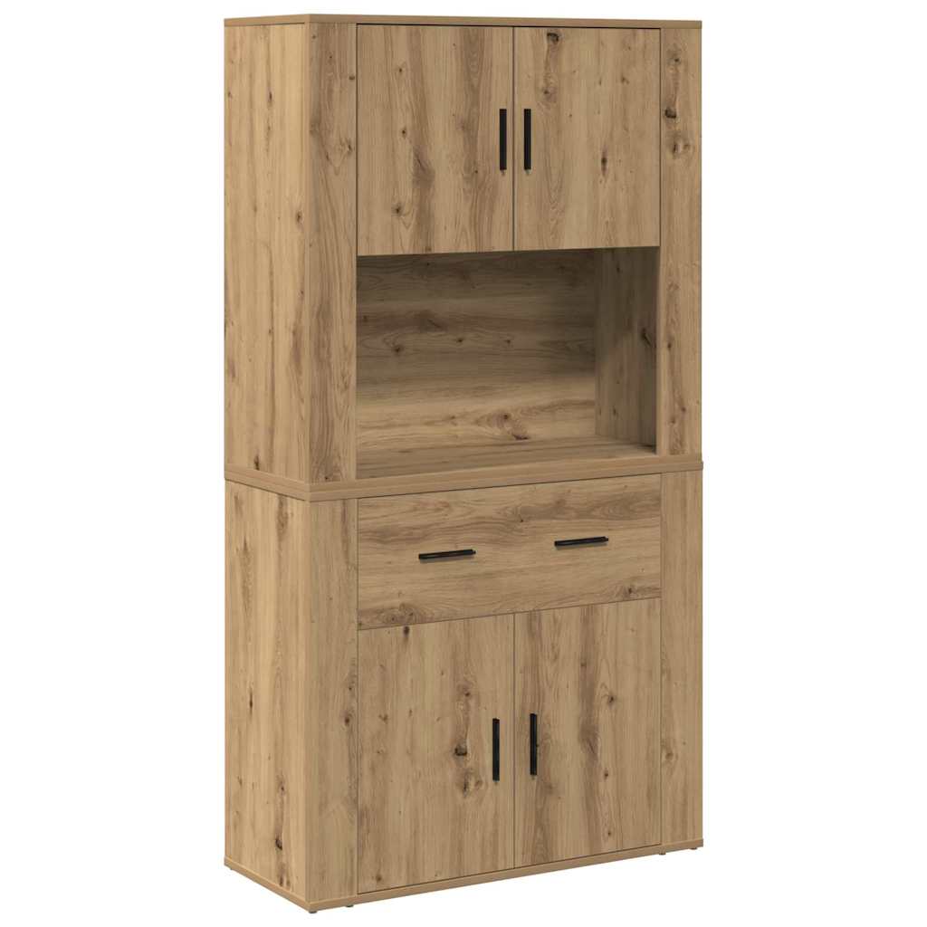 Highboard hrast artisan 80 x 33 x 150 cm Konstruirano drvo