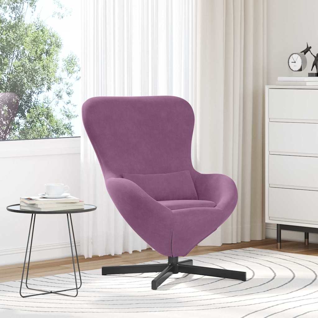 Jajolika fotelja Ljubičasta 63 x 73 x 90 cm Baršun