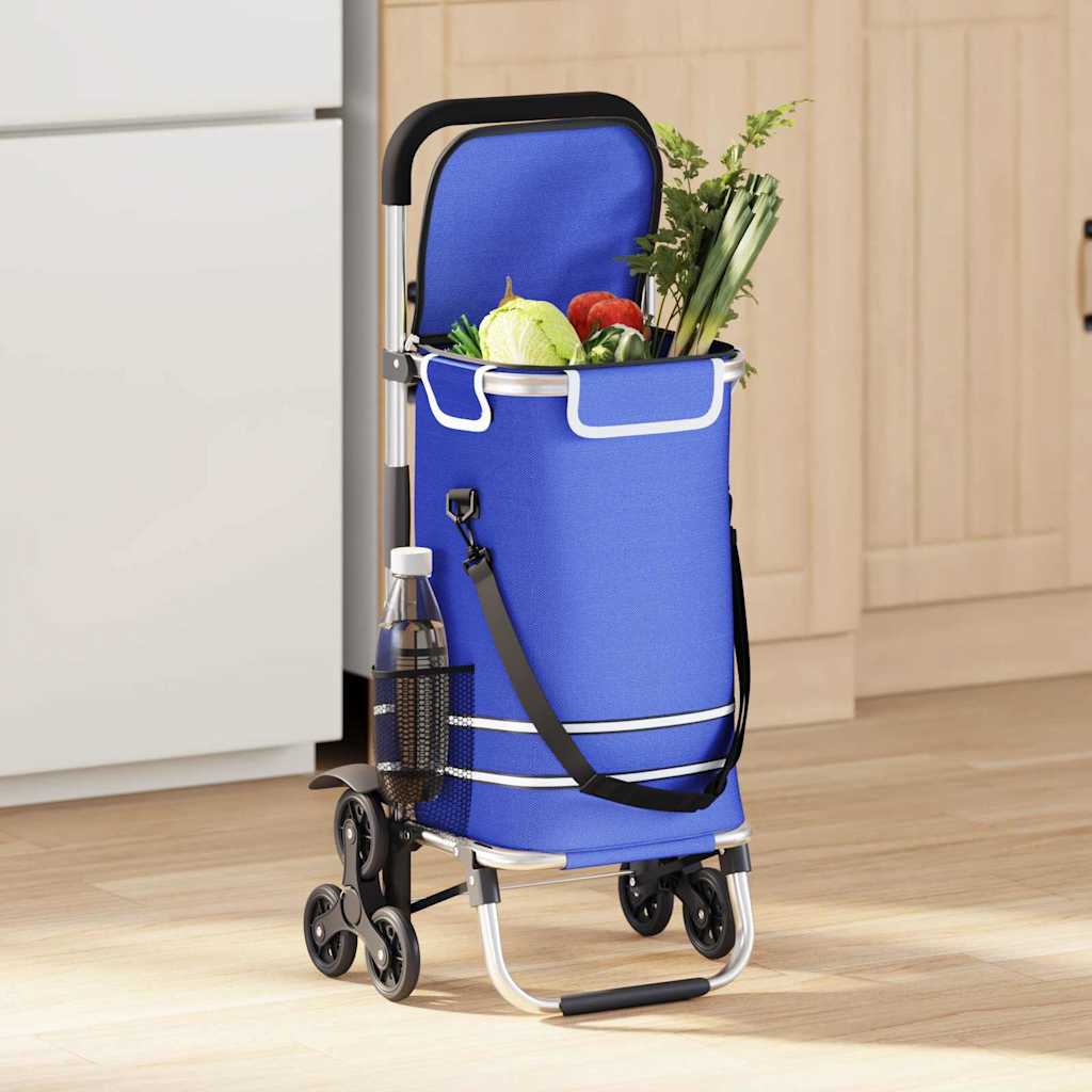 Kolica za kupovinu Plava 47 x 39 x 100,5 cm Oxford tkanina