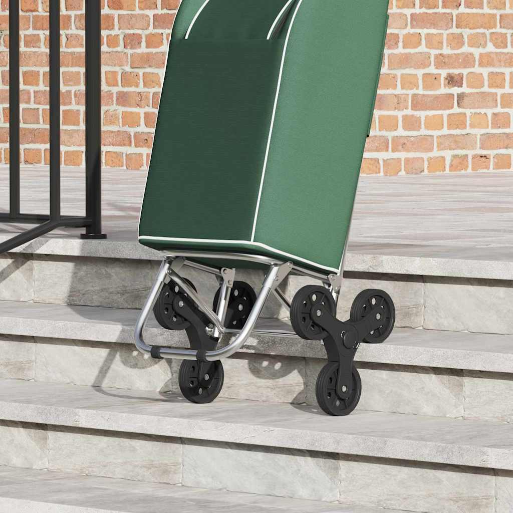 Kolica za kupovinu Zelena 39,5 x 33 x 93 cm Oxford tkanina