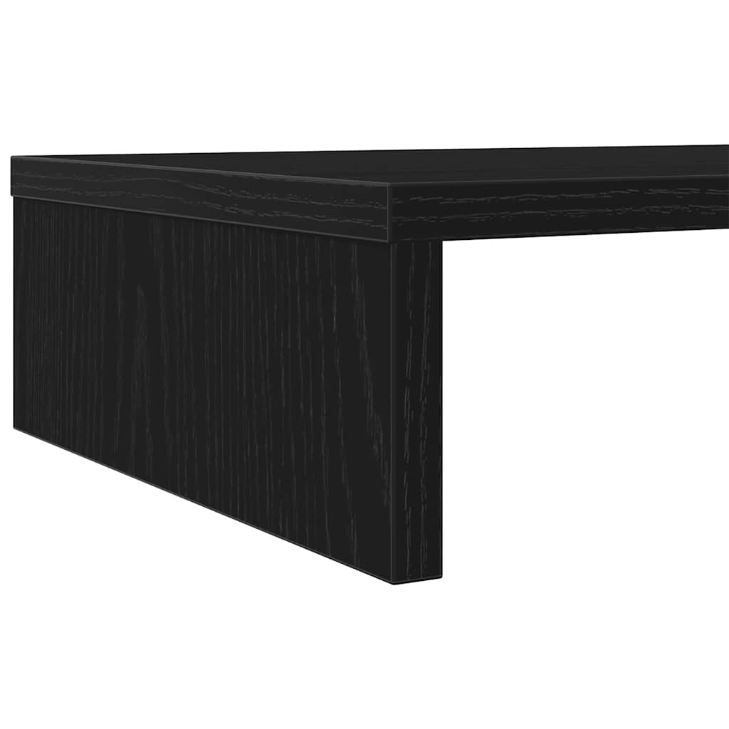 Stalak za monitor Crni hrast 100x27x10 cm Konstruirano drvo