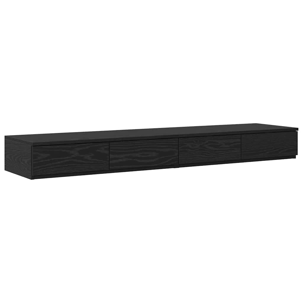 Ladice za krevet s ladicama Crni hrast 160 x 36,5 x 16,5 cm