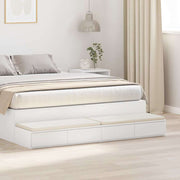 Ladice za krevet Bijelo 135 x 36,5 x 16,5 cm Konstruirano drvo