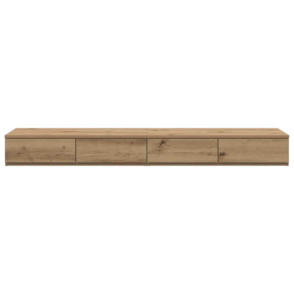 Ladice za krevet Umjetnički hrast 135 x 36,5 x 16,5 cm