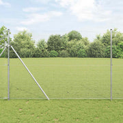 Zavarena žičana ograda 2500 x 160 cm Srebrno