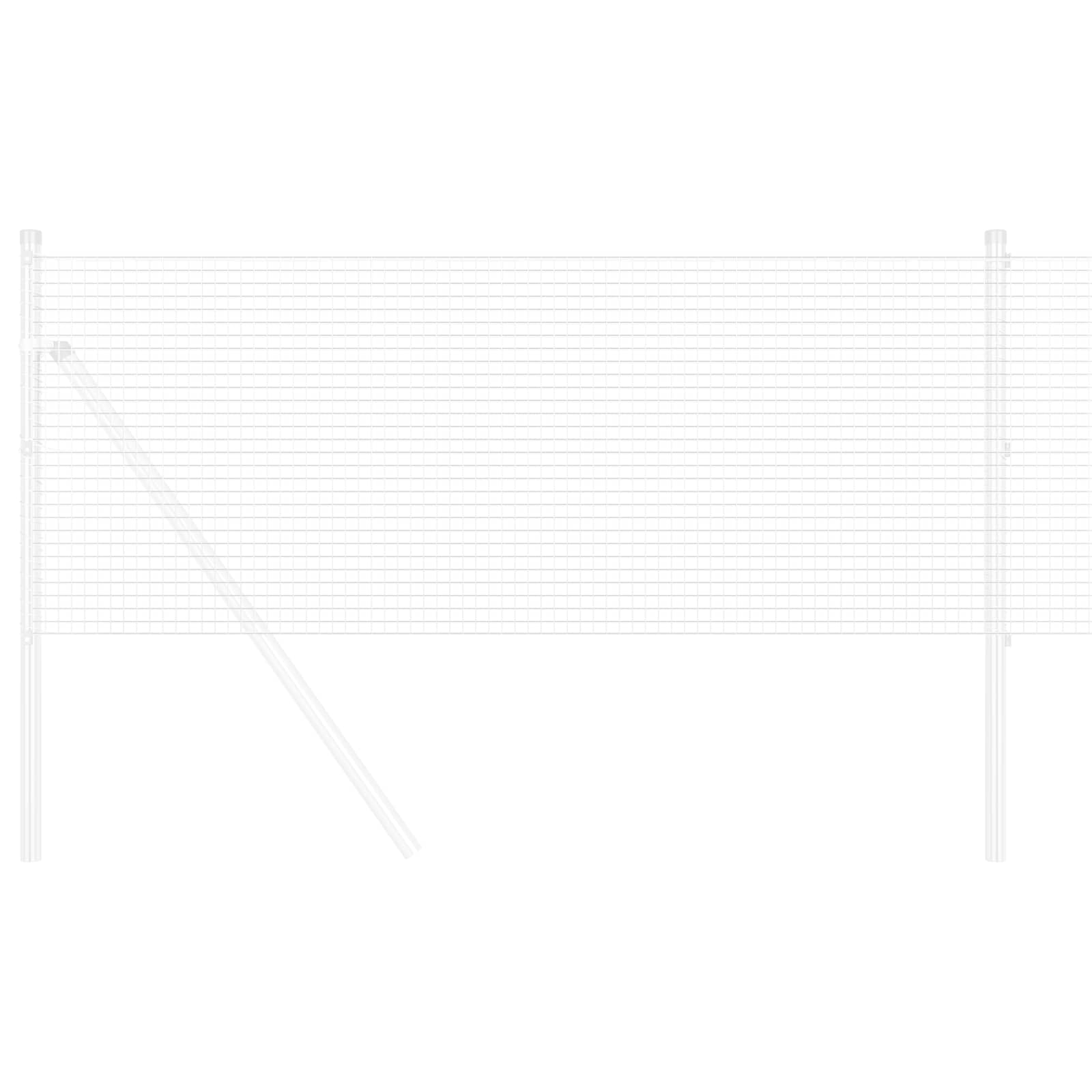 Zavarena žičana ograda 5000 x 140 cm Srebrno