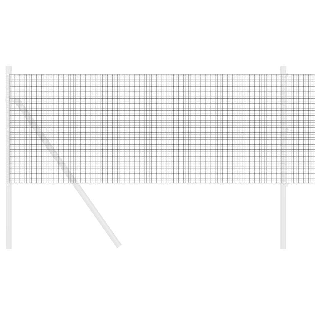 Zavarena žičana ograda 5000 x 80 cm Siva