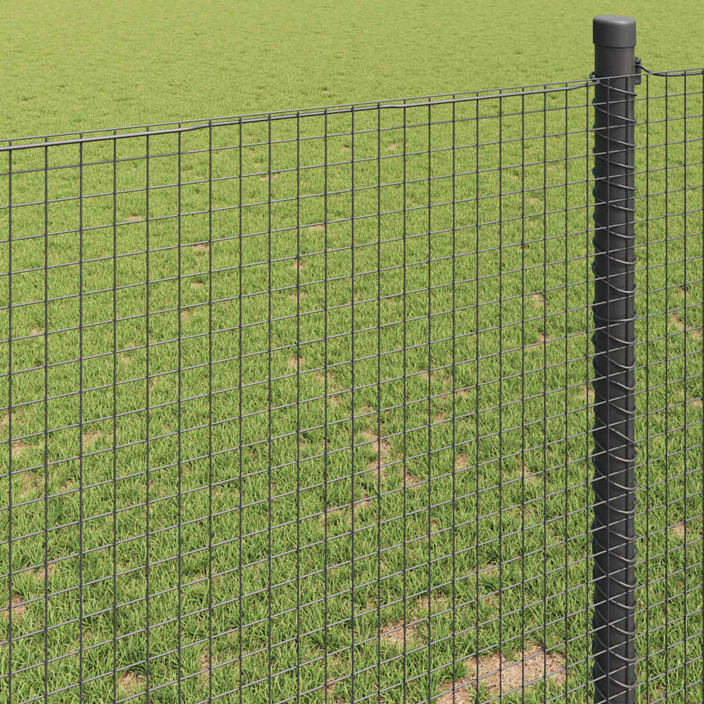 Zavarena žičana ograda 5000 x 120 cm Siva