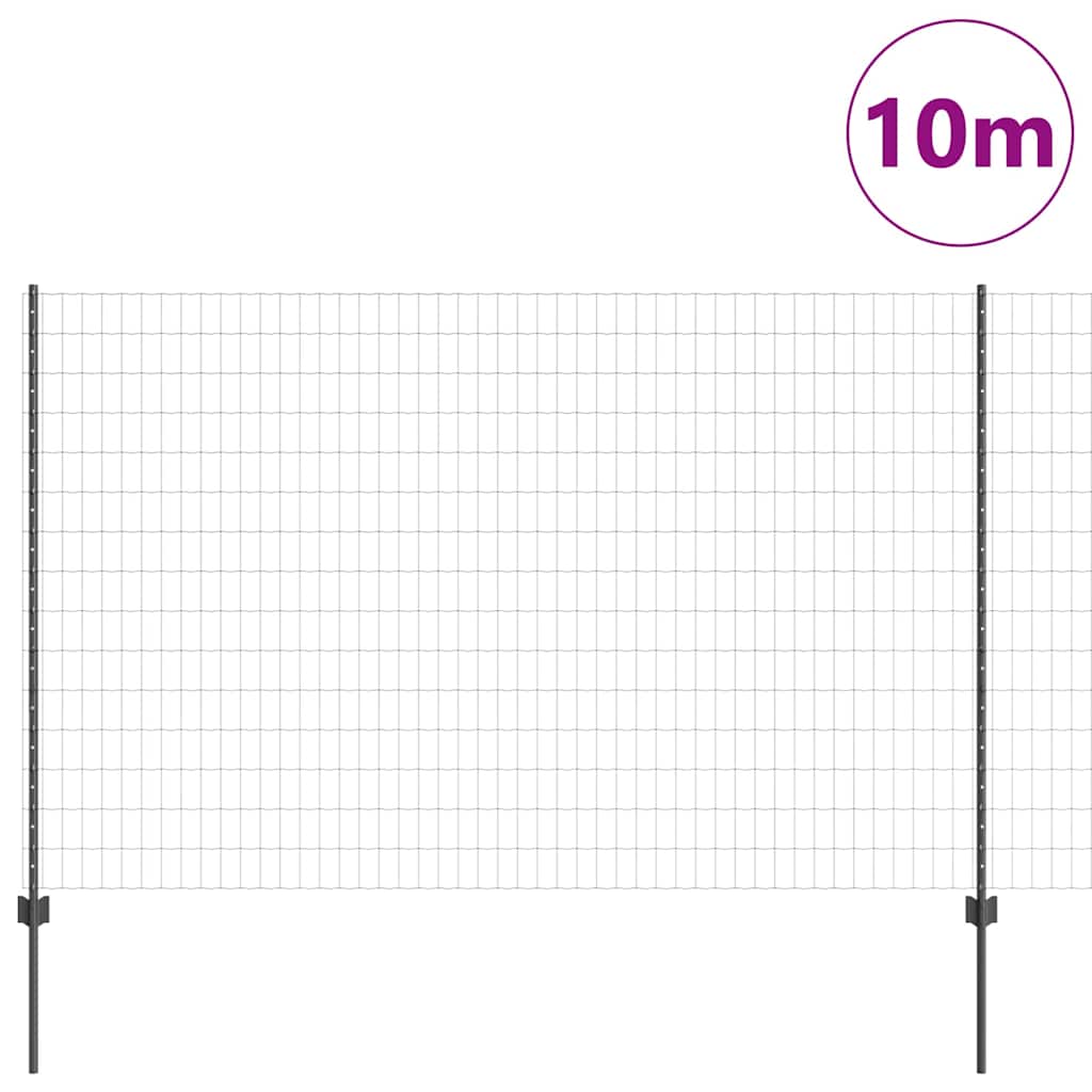 Zavarena žičana ograda 10 x 1,5 m (Š x V) Čelik premazan PVC-om