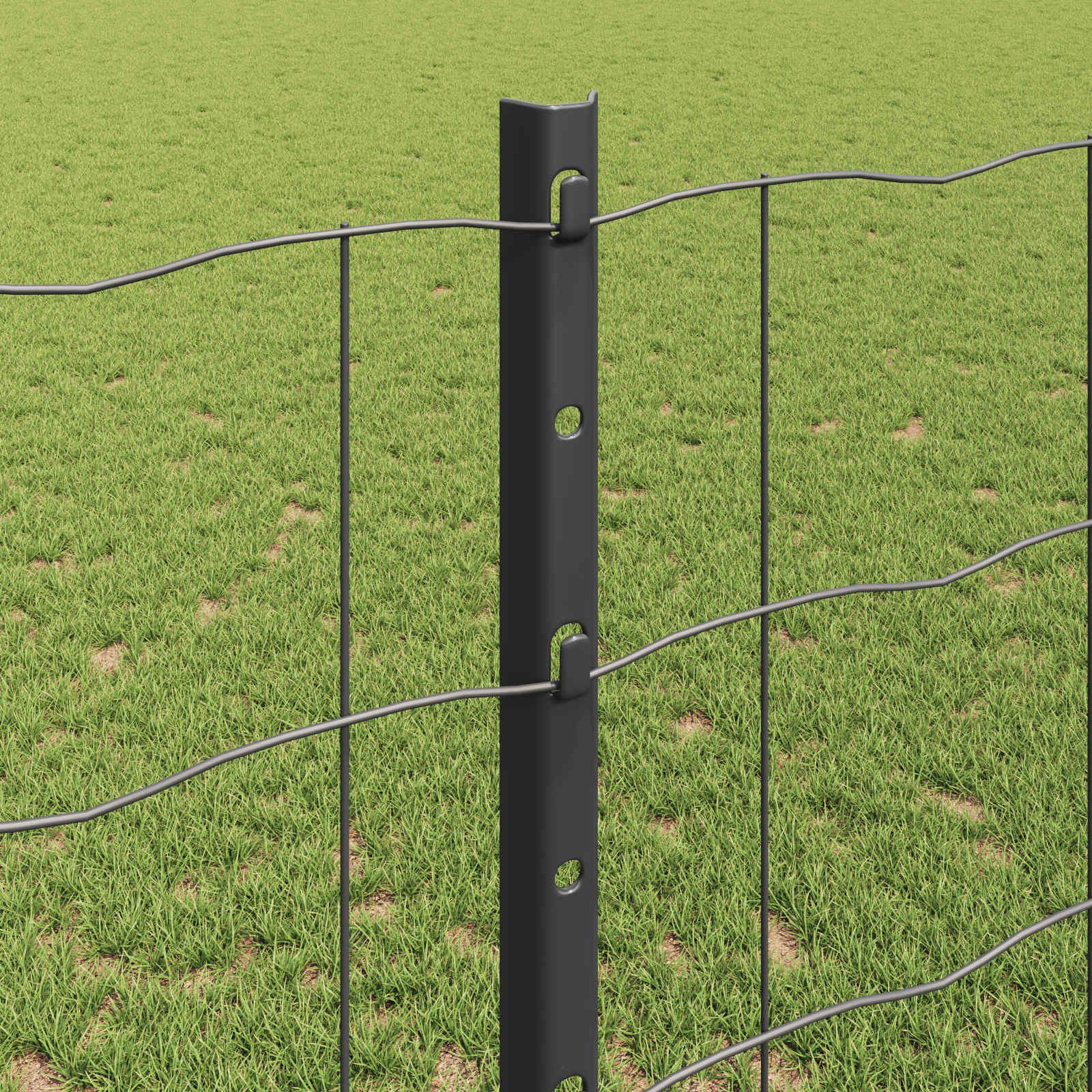 Zavarena žičana ograda 10 x 1,2 m (Š x V) Čelik premazan PVC-om