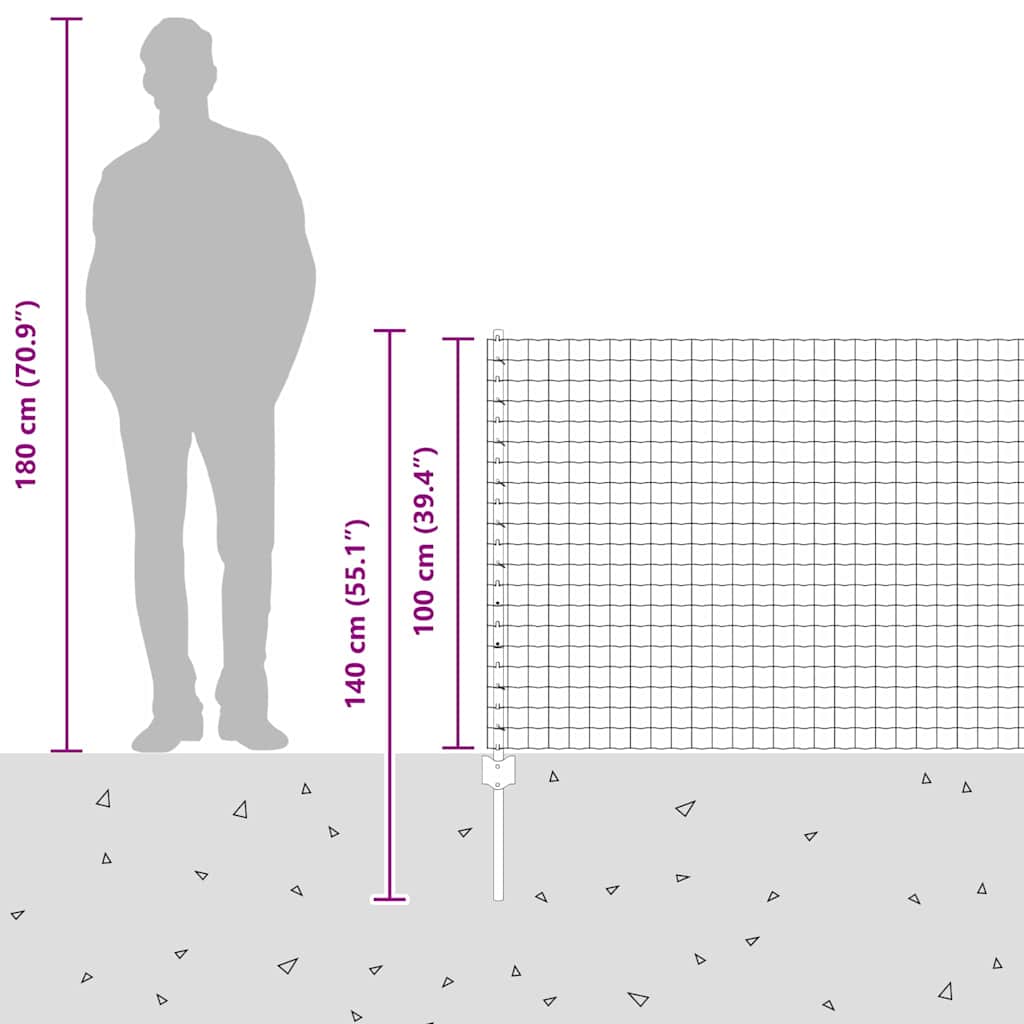Zavarena žičana ograda 25 x 1 m (Š x V) Čelik premazan PVC-om