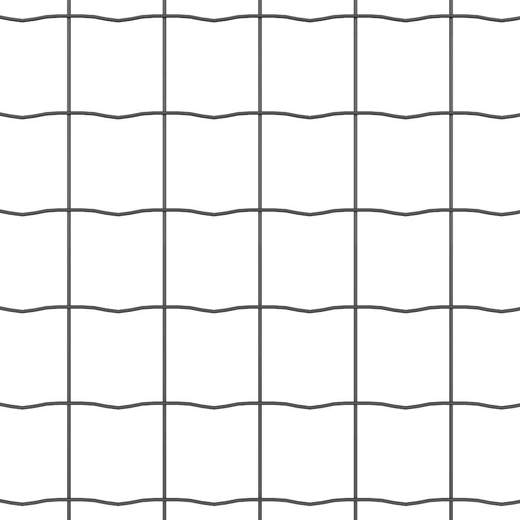 Zavarena žičana ograda 25 x 0,6 m (Š x V) Čelik premazan PVC-om