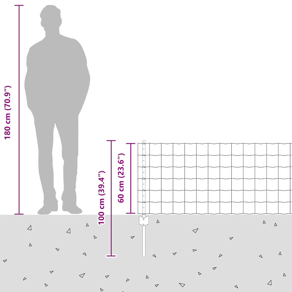 Zavarena žičana ograda 25 x 0,6 m (Š x V) Čelik premazan PVC-om
