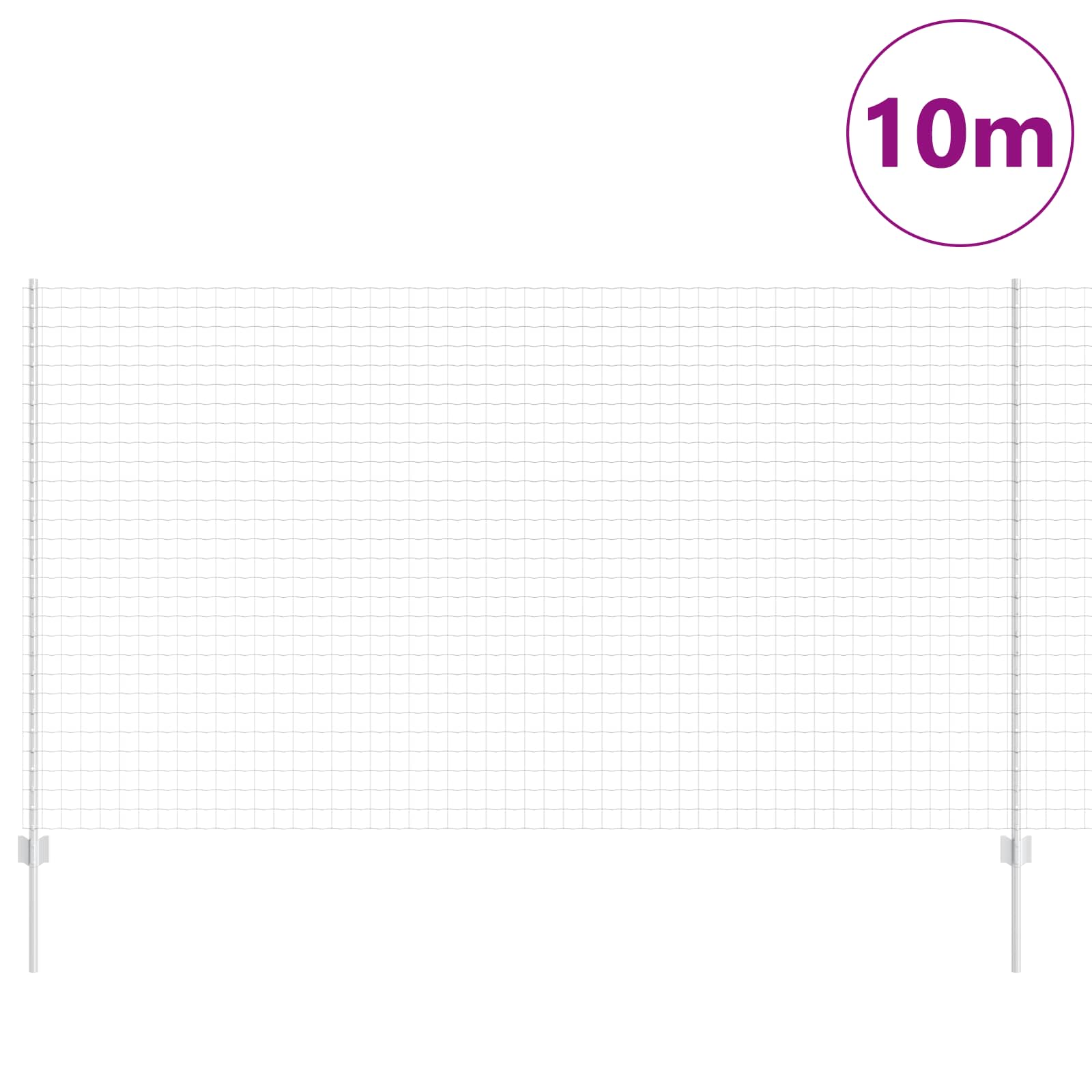 Zavarena žičana ograda 10 x 1,4 m (Š x V) Vruće pocinčani čelik