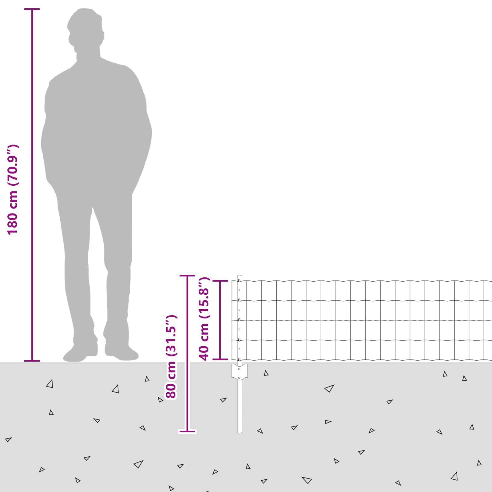 Zavarena žičana ograda 10 x 0,4 m (Š x V) Vruće pocinčani čelik