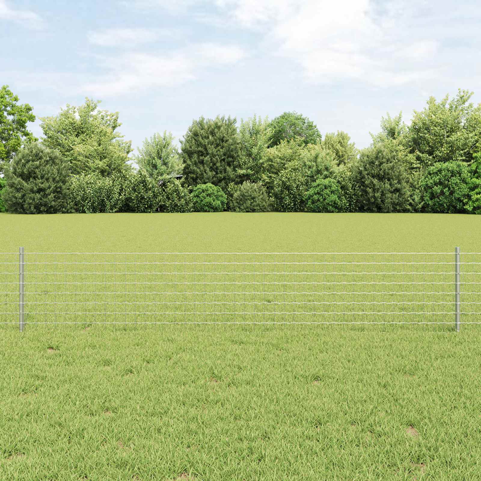 Zavarena žičana ograda 50 x 0,4 m Vruće pocinčani čelik Srebrna