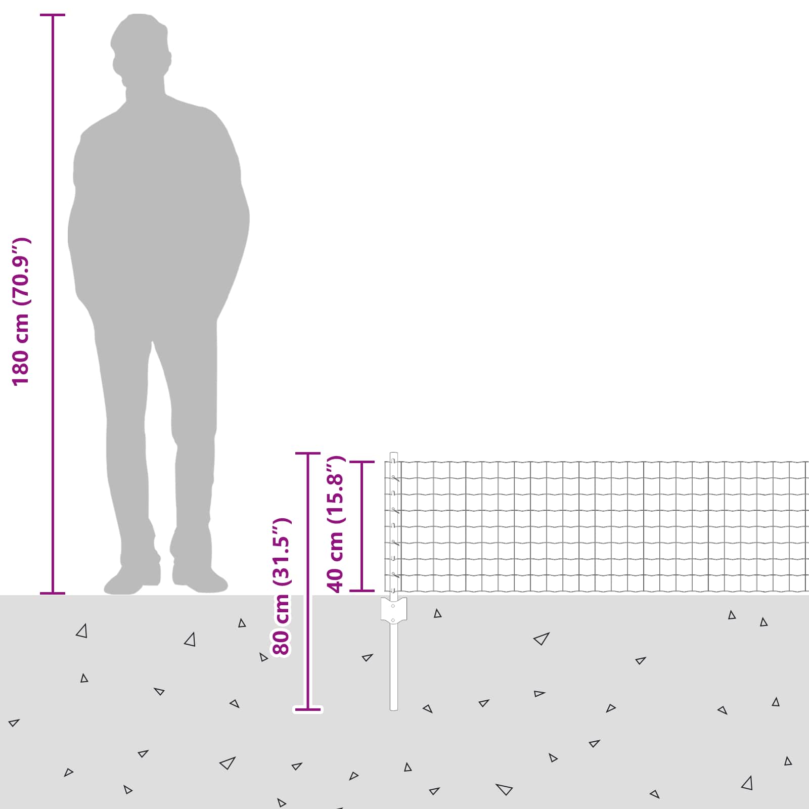 Zavarena žičana ograda 50 x 0,4 m (Š x V) Vruće pocinčani čelik