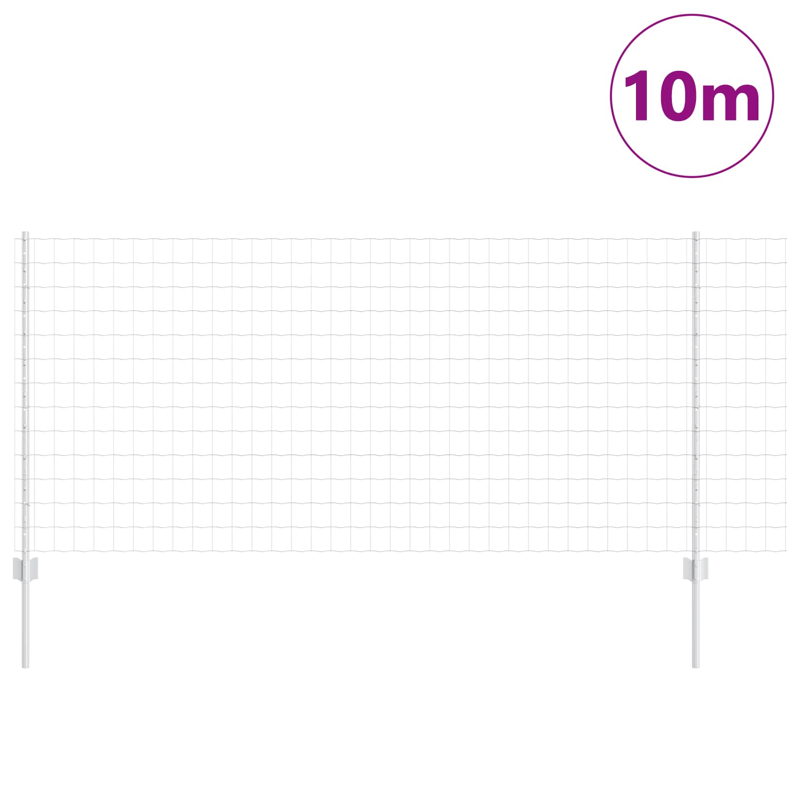 Zavarena žičana ograda 10 x 1 m (Š x V) Vruće pocinčani čelik