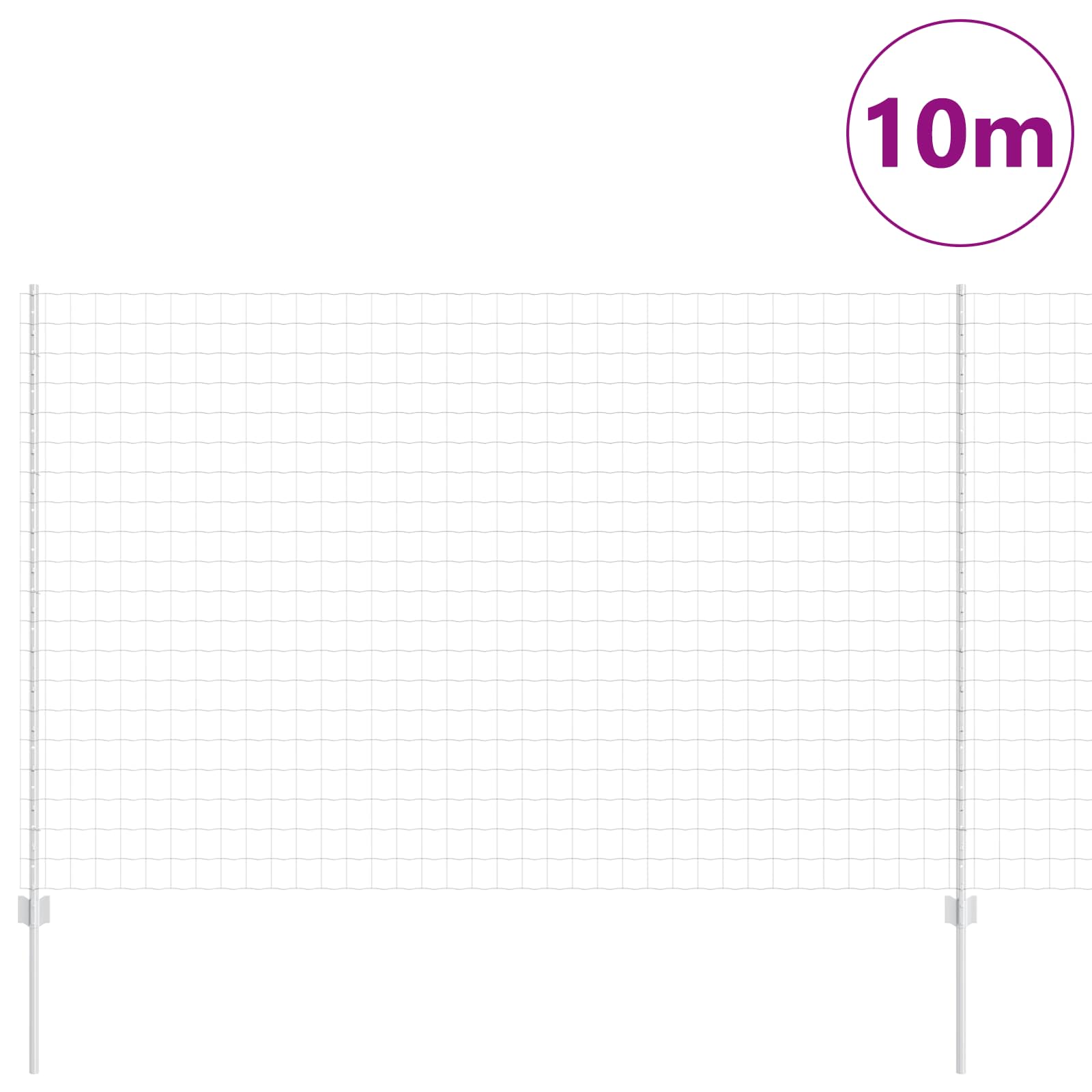 Zavarena žičana ograda 10 x 1,6 m (Š x V) Vruće pocinčani čelik