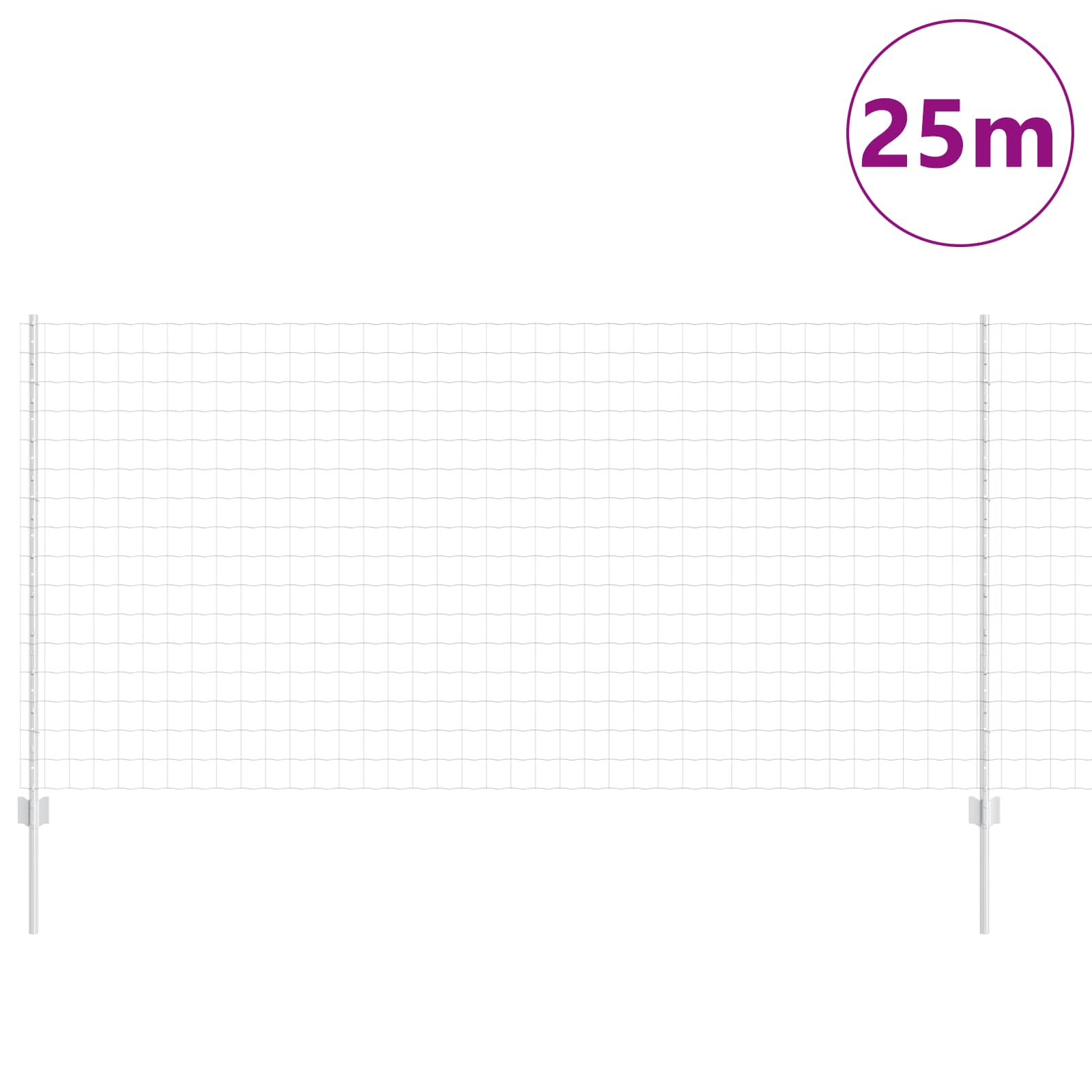 Zavarena žičana ograda 25 x 1,2 m (Š x V) Vruće pocinčani čelik