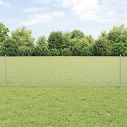 Zavarena žičana ograda s postom 25 x 0,6 m Srebrna Mreža