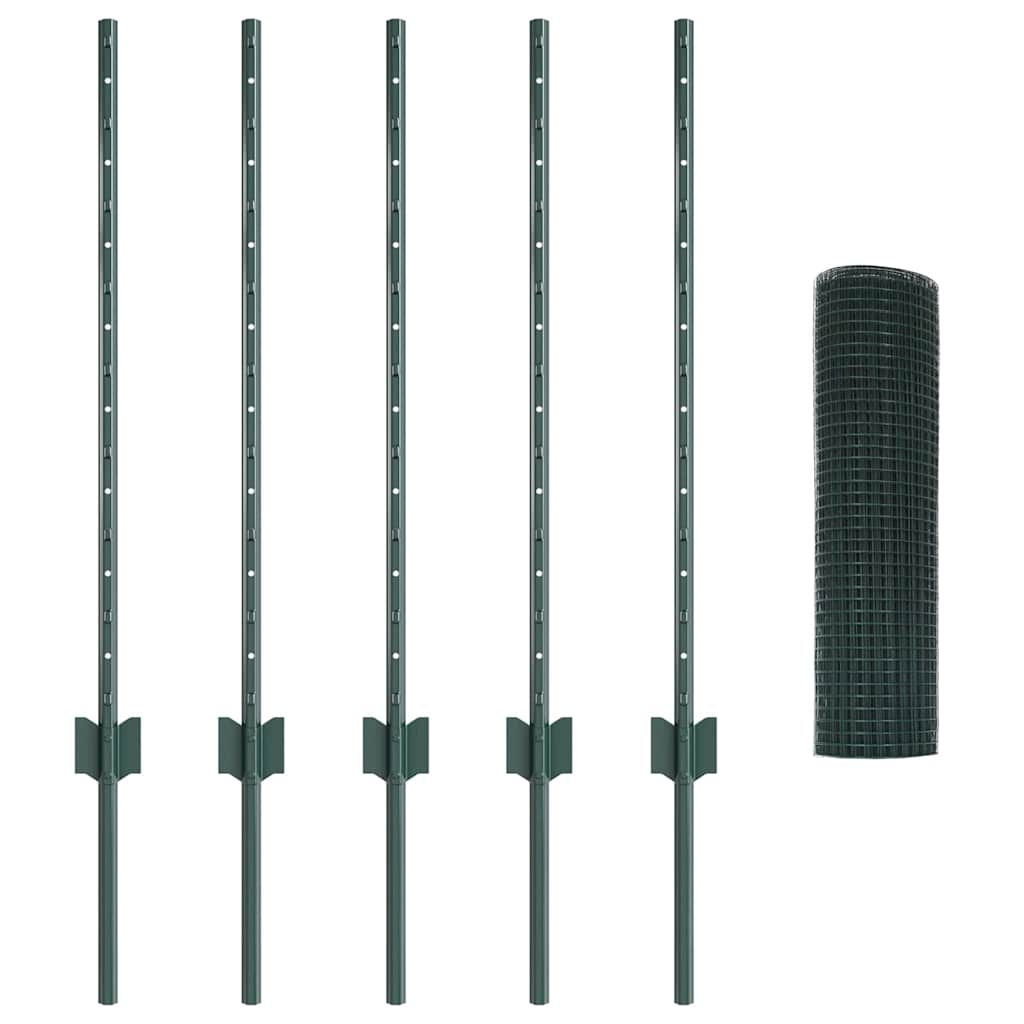 Zavarena žičana ograda s postom 10 x 0,8 m Zelena Mreža