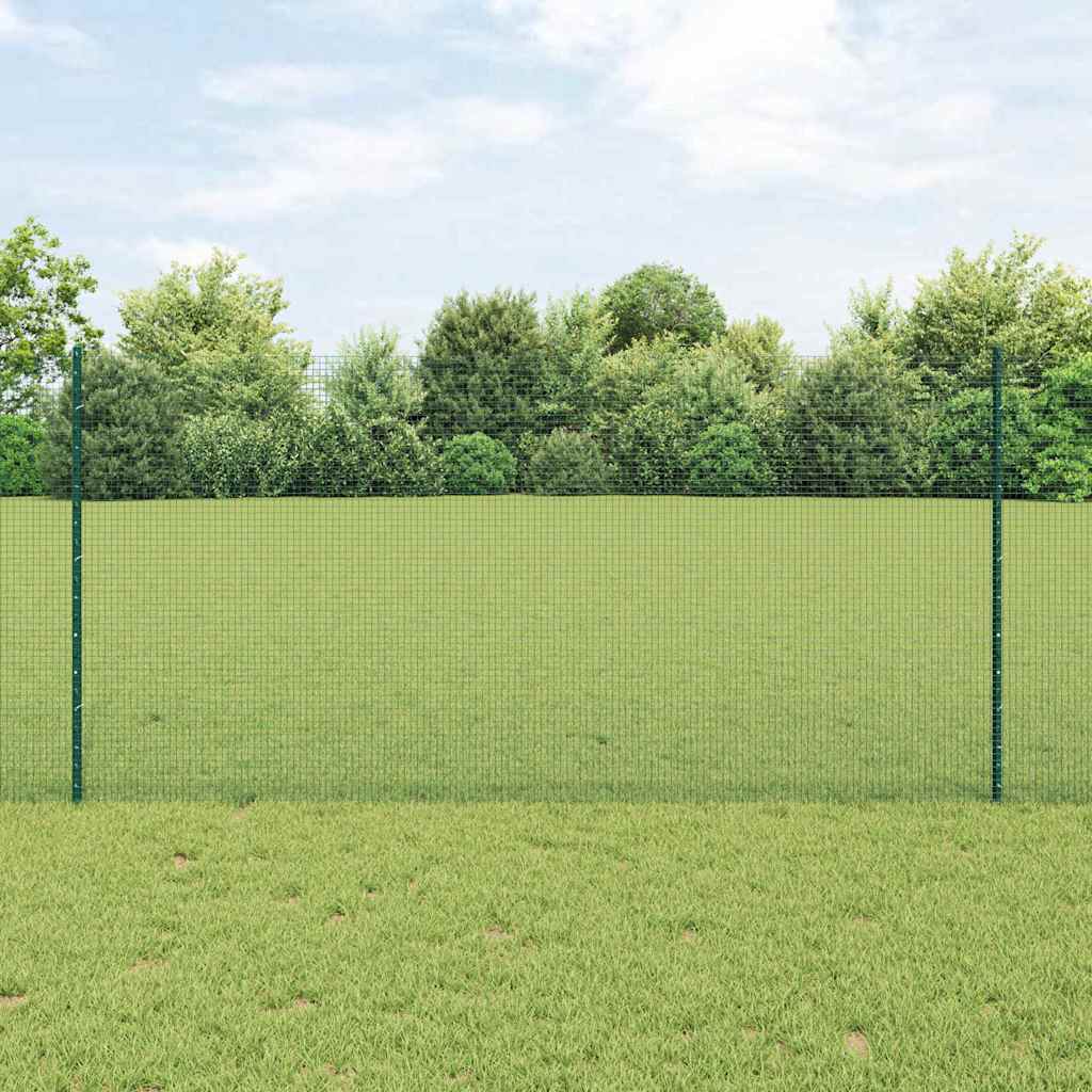 Zavarena žičana ograda s postom 25 x 1,2 m Zelena Mreža