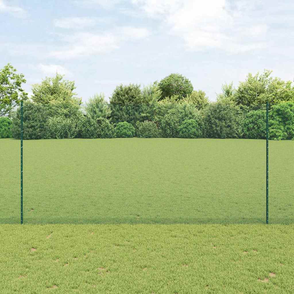 Zavarena žičana ograda s postom 25 x 1,5 m Zelena Mreža