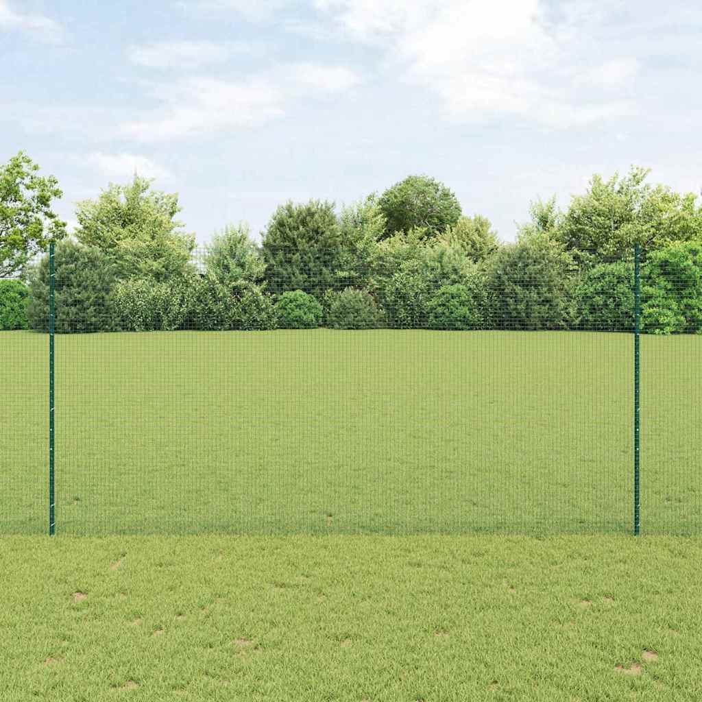 Zavarena žičana ograda s postom 25 x 1,5 m Zelena Mreža