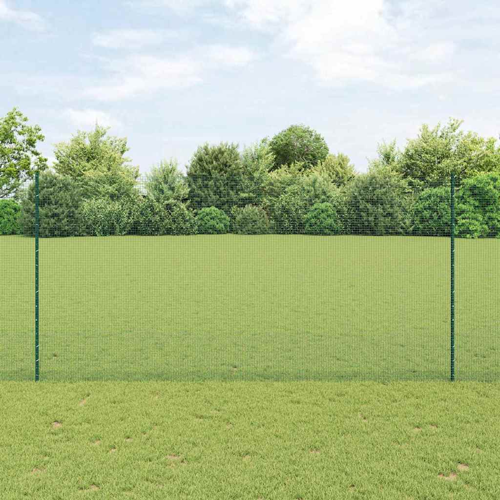 Zavarena žičana ograda s postom 50 x 1,5 m Zelena Mreža
