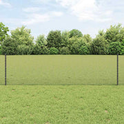 Zavarena žičana ograda s postom 10 x 0,6 m Siva Mreža