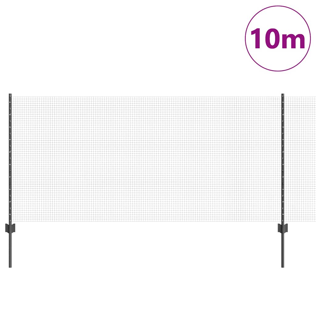 Zavarena žičana ograda s postom 10 x 1 m (Š x V)