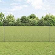 Zavarena žičana ograda s postom 10 x 1,6 m Siva Mreža