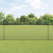 Zavarena žičana ograda s postom 25 x 1,4 m Siva Mreža