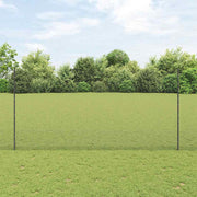 Zavarena žičana ograda s postom 50 x 1,5 m Siva Mreža