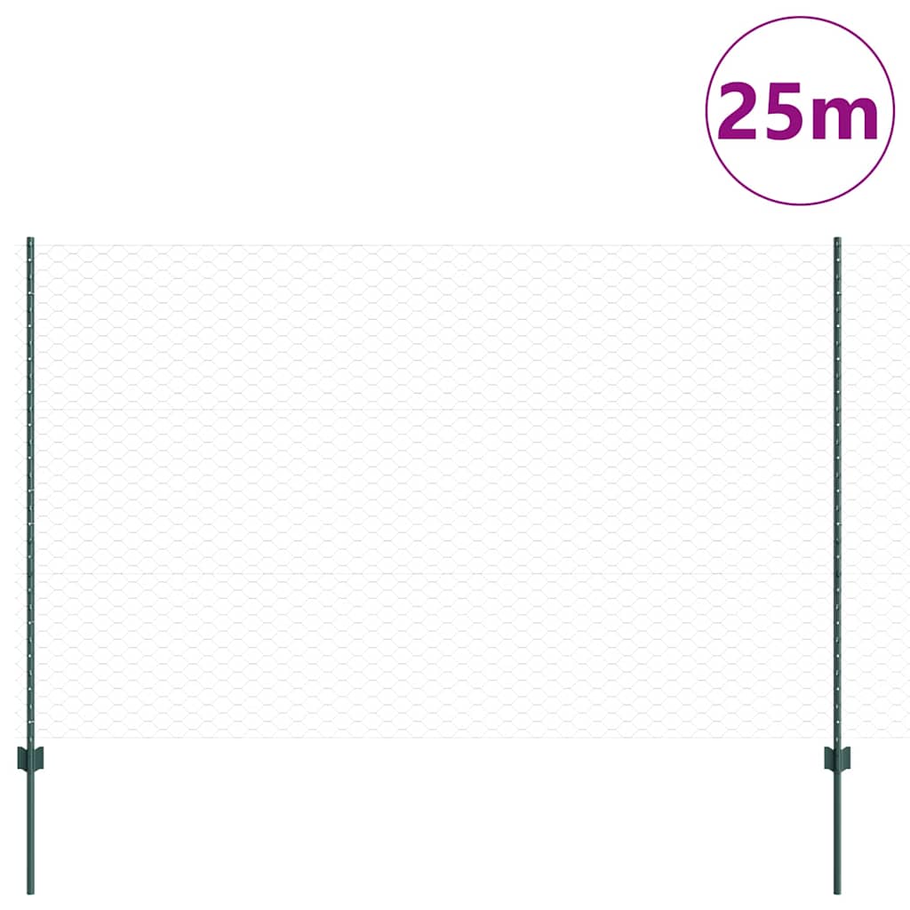 Zavarena žičana ograda 25 x 1,5 m (Š x V) Čelik premazan PVC-om