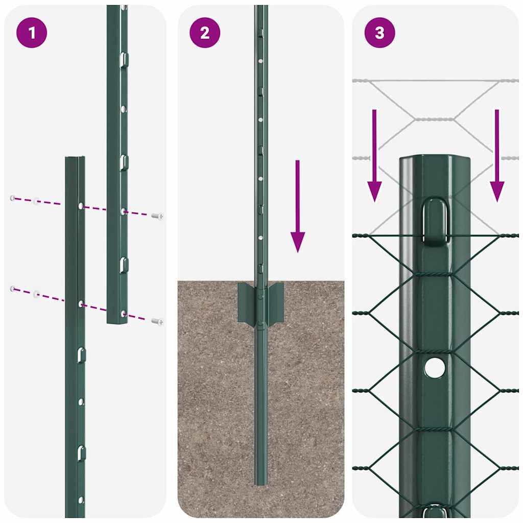 Zavarena žičana ograda 50 x 1,2 m (Š x V) Čelik premazan PVC-om