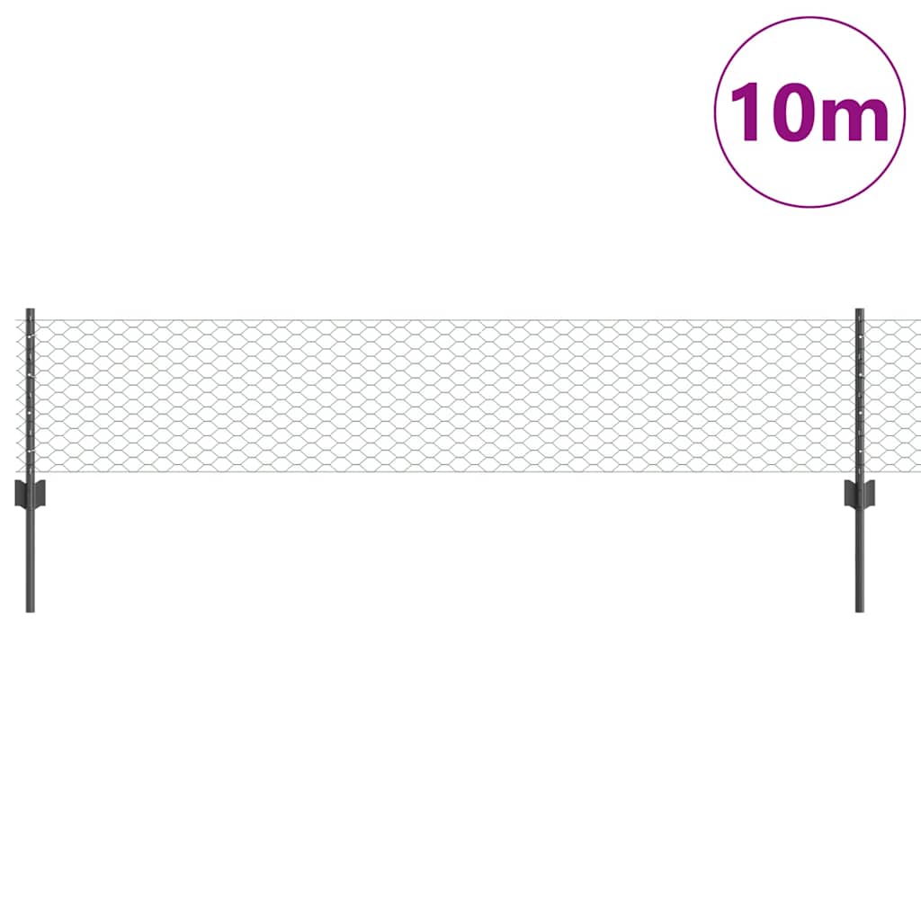 Zavarena žičana ograda 10 x 0,4 m (Š x V) Čelik premazan PVC-om