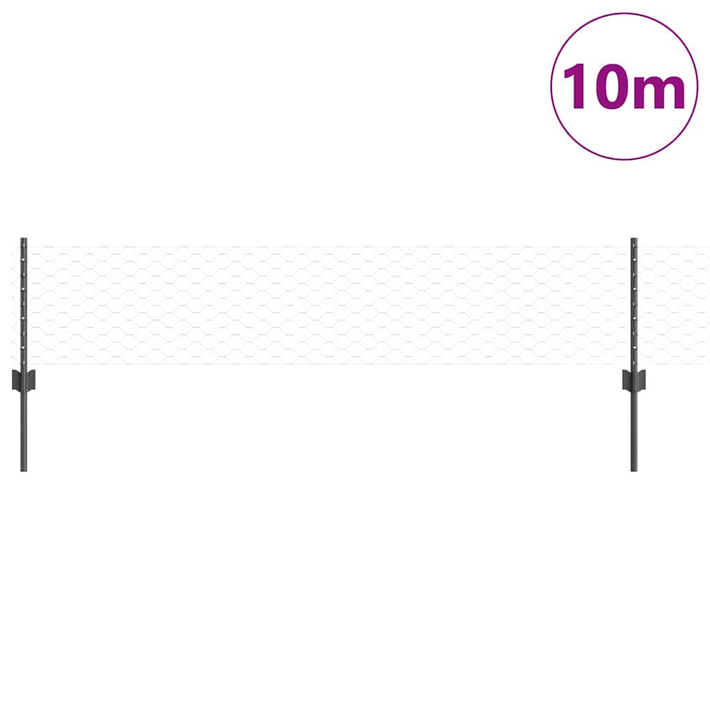 Zavarena žičana ograda 10 x 0,4 m (Š x V) Čelik premazan PVC-om