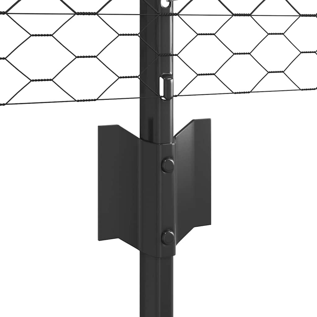 Zavarena žičana ograda 10 x 0,5 m (Š x V) Čelik premazan PVC-om