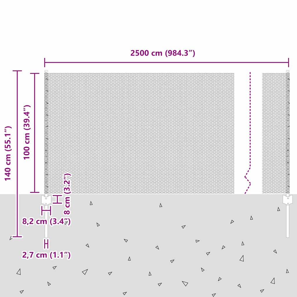 Zavarena žičana ograda 10 x 1 m (Š x V) Čelik premazan PVC-om