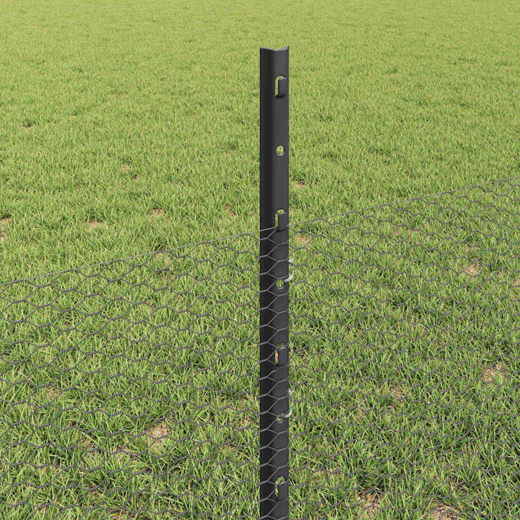 Zavarena žičana ograda 25 x 0,5 m (Š x V) Čelik premazan PVC-om