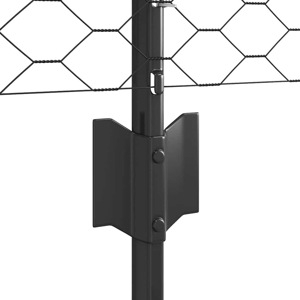 Zavarena žičana ograda 25 x 0,8 m (Š x V) Čelik premazan PVC-om