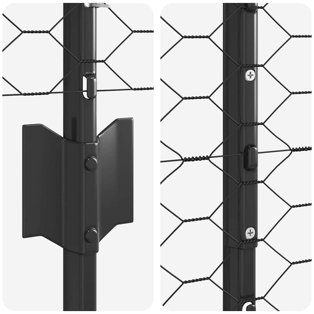 Zavarena žičana ograda 25 x 1,6 m (Š x V) Čelik premazan PVC-om