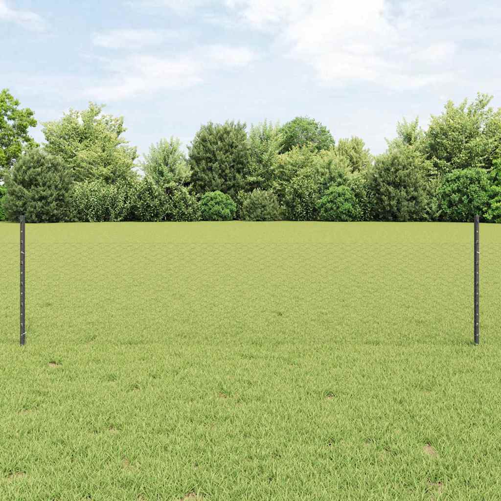 Zavarena žičana ograda 50 x 0,5 m (Š x V) Čelik premazan PVC-om