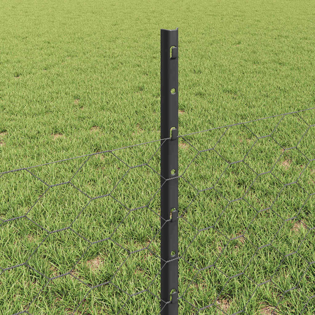 Zavarena žičana ograda 50 x 0,5 m (Š x V) Čelik premazan PVC-om