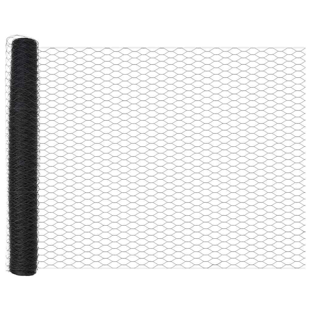 Zavarena žičana ograda 50 x 1 m (Š x V) Čelik premazan PVC-om